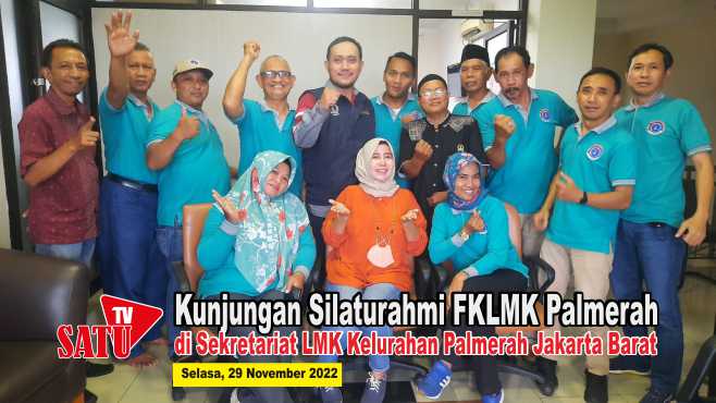 Kunjungan Silaturahmi FKLMK Kecamatan Palmerah di Sekretariat LMK Palmerah Jakarta Barat